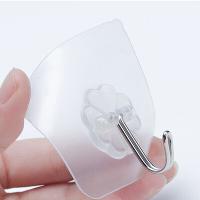 

Siaonvr 1 X Strong Transparent Suction Cup Sucker Wall Hooks Hanger For Kitchen Bathroom