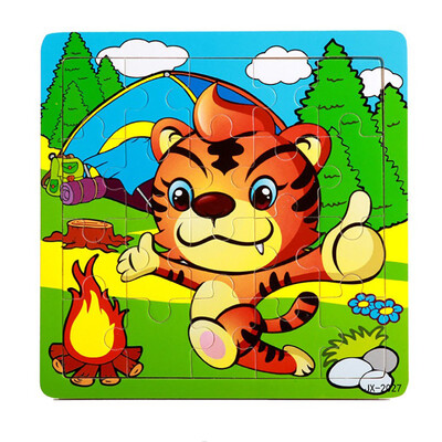 

Gotoamei Wooden Puzzle Educational Developmental Baby Kids Training Toy