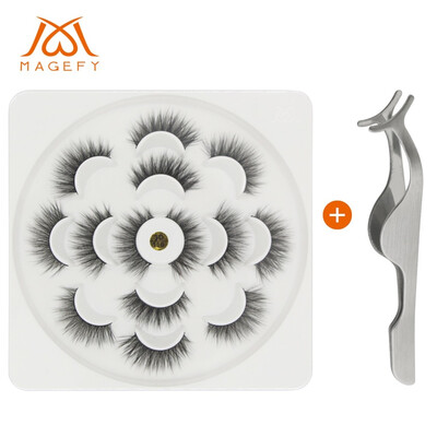 

Gobestart 7 Pairs Of Lotuses With 3D Mink False Eyelashes And Natural Dense Eyelashes