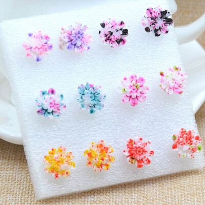 

Daisy Resin Small Earrings Fashion Summer Girl Cheap Jewelry Stud Earrings For Women Colorful Flower Earrings Gifts