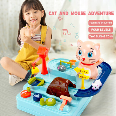 

Siaonvr Big Adventure Cat Mouse Parking Parent-Child Interactive Game Toy