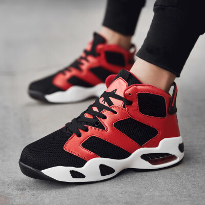 

Air cushion basketball shoes 2019 new Korean version of lovers sports casual shoes Joe 6 high gang war boots AJ6 board shoes mens
