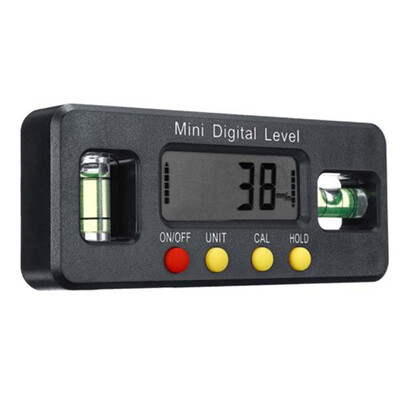 

Electronic Spirit Level Digital Angle Finder Meter Protractor Gauge 4x90° Black