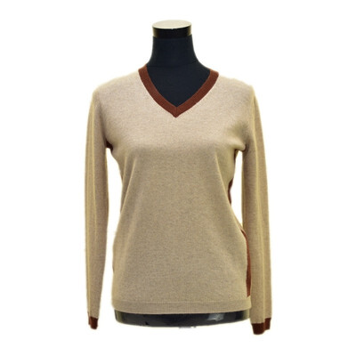 

SHAN YANG WANG GUO V-neck pullover Womens sweater Comfortable 6624
