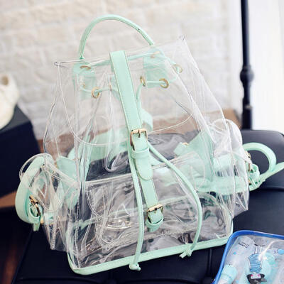 

Summer New Transparent Backpack Casual Student Bag