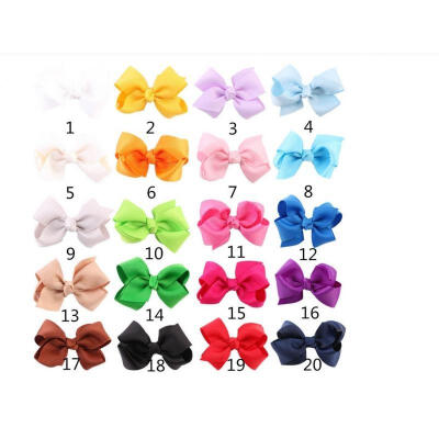 

20Pcs Baby Kids Children Girl Bow Ribbon Alligator Hair Clip Hairpin Accessories