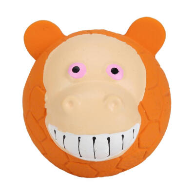 

Cute Ball Shaped Animals Squeak Latex Toy Funny Dog Bite Chew Molar Toys