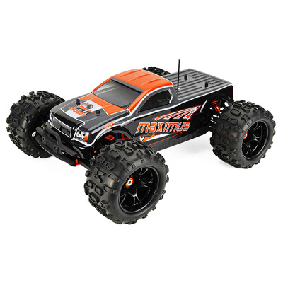 

DHK HOBBY 8382 Maximus 18 24GHz Brushless RC Monster Truck RTR 80kmh Waterproof HOBBYWING 120A ESC Double 3200mAh LiPo Batt