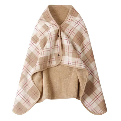 

Toponeto Lady Multifunction Doublelayer Tartan Plaid Blanket Scarf Wrap Shawl Winter Warm