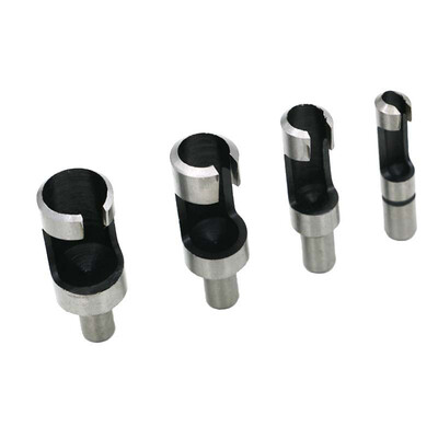 

Siaonvr 4 Pcs Carpentry Wood Plug Cutter Straight & Tapered Claw Type Drill Bit Sets