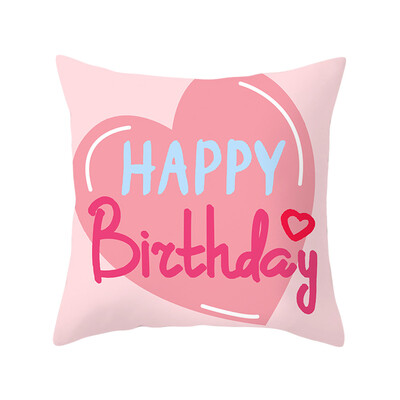 

Unicorn Happy Birthday Pillowcases Popular Unicorn Throw Pillow Case Cushion Cover Home Sofa Office Decorative 18"X18"