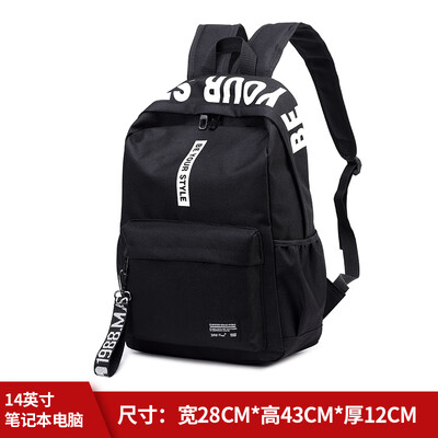 

Junior high school students schoolbags female Korean version of campus black shoulder bag original ulzzang middle school students