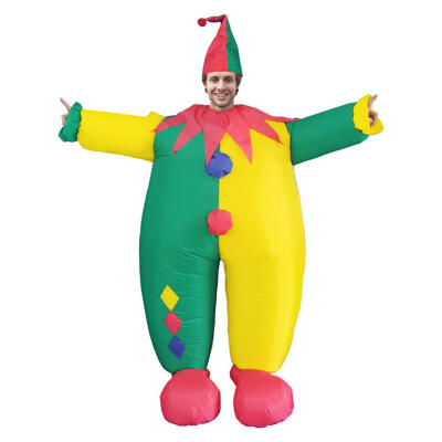 

Cute Clown Anime Costumes Inflatable Cartoon Performance Cosplay Costume