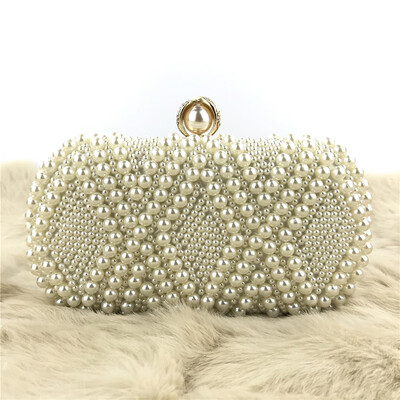 

Tailored Women Crystal Beaded Clutch Evening Chain Crossbody Bags Party HandBag