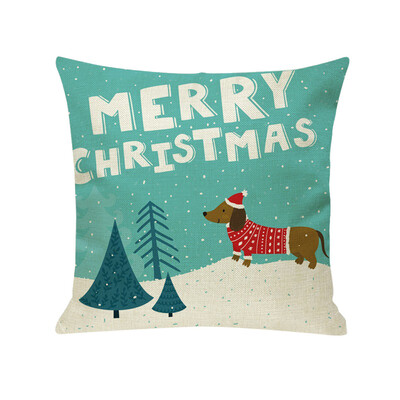 

〖Follure〗New Christmas Cotton Linen Pillow Case Sofa Cushion Cover Home Decor