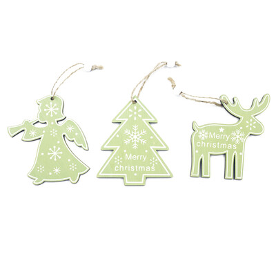 

3Pcs Christmas Decorations Wooden Ornament Xmas Tree Hanging Pendant Great Hot