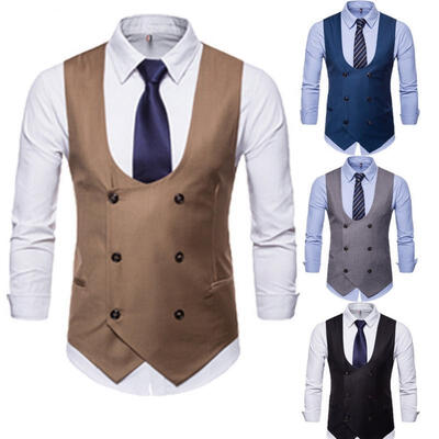 

Men&39s Suit Vest Formal Business Wedding Tuxedo Waistcoat Jacket Coat Top
