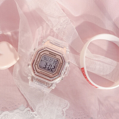 

Net Red Cherry Pollen Girl Unicorn Sport ins Super Fire Electronic Watch Female Student Hanban College Harajuku Style