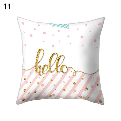 

Love Heart Stripe Dots Pillow Case Cushion Cover Sofa Bed Car Cafe Office Decor