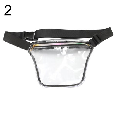 

Women Clear Hologram Laser Crossbody Shoulder Pouch Chest Waist Bag Fanny Pack