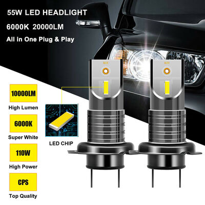 

2pcs H7 110W Car 5050 CSP LED Headlight Kit Canbus Error-Free Lamp 20000LM 6000K