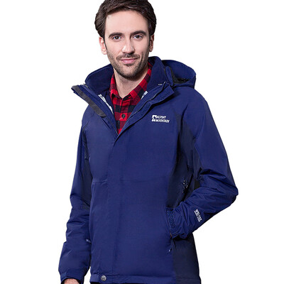 

El Monte ALPINT MOUNTAIN Jackets Men&Women Couples FallWinter Three-in-One Jackets Fleece Warm Two-piece 630-619 Navy Blue