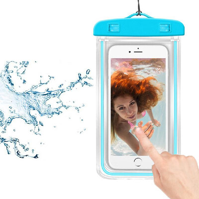 

Universal Luminous Fluorescence PVC Waterprooof Smart Phone Bag for All Phones