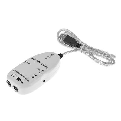

Guitar to USB Sound Player Sound Card Effector Interface Link Audio Cable