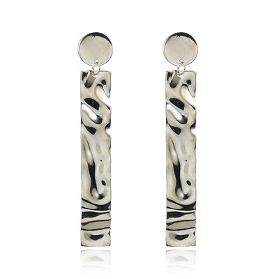 

Simple Retro Metal Exaggerated big Earrings 2019 Geometric Statement Long earrings for women Dangle Earrings Jewelry