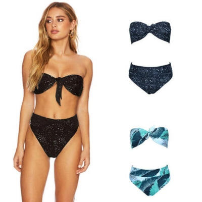 

New Women´s High Waist Bandage Bikini Set Swimwear Beach Swimsuit Monokini