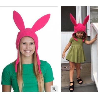 

Louise Pink Bunny Ears Hat Bob&amp39s Burgers Cosplay Costume Halloween