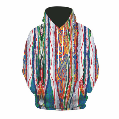 

Toponeto Mens Autumn Spring Fashion 3D Printing Hoodie Hooded Loose Long Sleeve Top