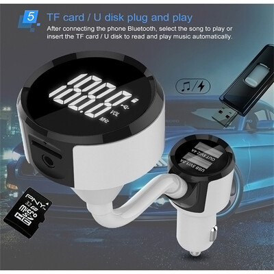 

〖Follure〗Wireless Bluetooth LCD FM Transmitter Modulator Car Kit MP3 Player SD WRemote