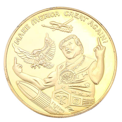

Trump Gold Plated Commemorative Coin Souvenir Collection Gift Metal Antique