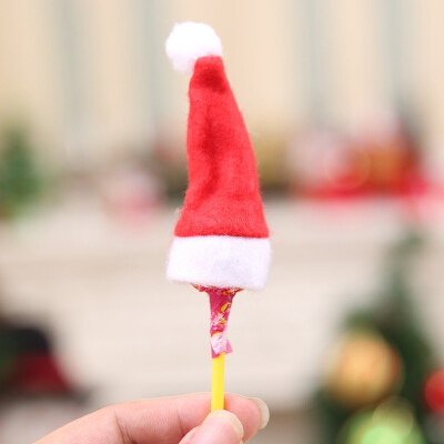 

YEDUO 1Pce Mini Christmas Hat Santa Lollipop Hat