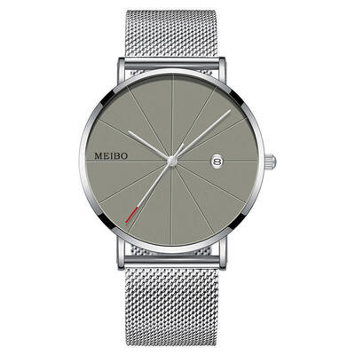 

European&American mens fashion trend watch high-end business network with casual quartz watch gift table