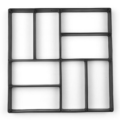 

Paving Path Border Maker Path Molder Reusable Concrete Cement Stone Design Paver Walk Mould DIY Reusable Concrete Brick Mold