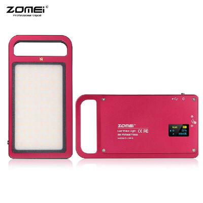 

ZOMEI Handheld Mini LED Video Light Camera Photography Fill Light 3000-6500K Dimmable 96pcs LEDs CRI 96 Built-in 2800mAh Battery