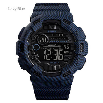 

SKMEI Mens Military Watch Waterproof Digital Sports Watch With LED Backlight