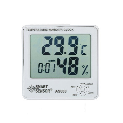 

Smart Sensor AS808 Digital Hygrometer Thermometer Humidity Temperature Meter Tester Weather Station with Calendar & Clock Alarm