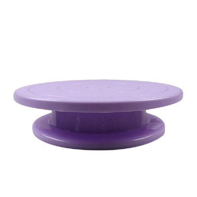 

Plastic Cake Turntable Non-slipping Bottom Rotating Revolving Decorating Stand Platform for 10 inch Cake Mould Sugarcraft Tools Ba