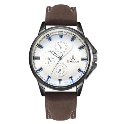 

Fashion PU Leather Men Watch Luxury Casual Mens Quartz Watches Male Clock