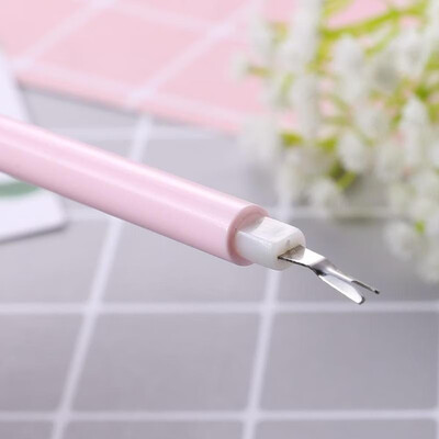 

Double-End Nail Art Quartz Cuticle Pusher Dead Skin Fork Trimmer Remover