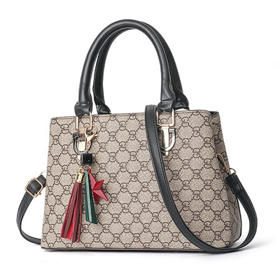 

Handbag female new GD pattern shoulder lady big bag fashion print wild Messenger bag