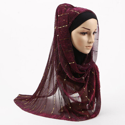 

Gobestart Muslim Hijab Head Coverings Scarf Islamic Headscarf Turkish Islam