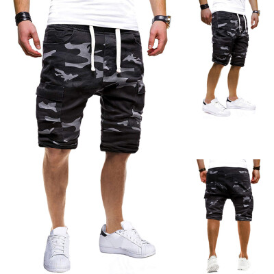 

Gobestart Fashion Mens Sport Camouflage Lashing Belts Casual Loose Sweatpants Drawstring