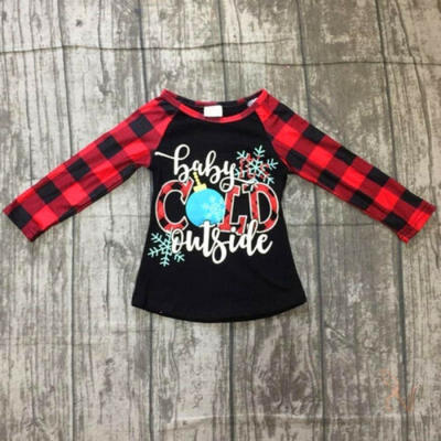 

UK Casual Kids Boy Girl Cotton Long Sleeve T-shirt 1-6 Year Children Clothing