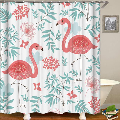 

Shower Curtain Animal Print Blackout Curtains Waterproof Mildew-proof Bathroom Curtain 71"x71"