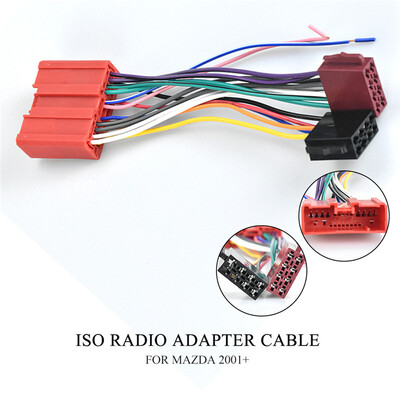 

12-015 ISO Radio Stereo Plug for MAZDA 2001 Wire Cable Wiring Harness Adapter