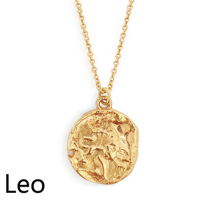 

Star Zodiac Sign 12 Constellation Coin Necklaces & Pendants Choker Necklaces for Women Long Chain Necklace bijoux femme